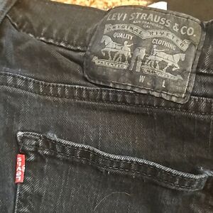 Black levis 30/30 mens